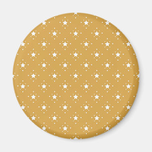 Decoratieve sterren op gouden achtergrond magneet