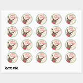 DECORATIEVE STICKER ZEGEL :: rendieren (Vel)