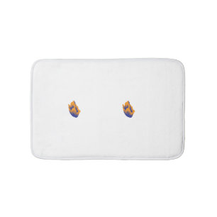 Decoratieve stijl, donkerblauw groen, wattenstel badmat