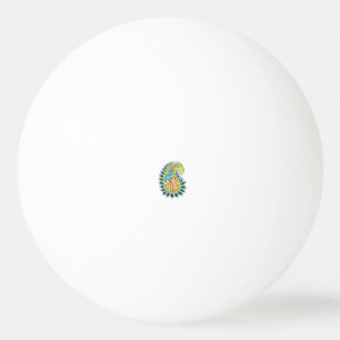 Decoratieve stijl, donkerblauw groen, wattenstel pingpongballen