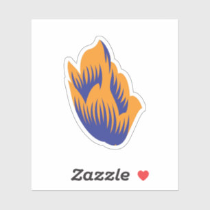 Decoratieve stijl, donkerblauw groen, wattenstel sticker