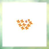 Decoratieve stijl, Dull Oranje, Cornell Red Raamsticker (Vel 3)