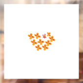 Decoratieve stijl, Dull Oranje, Cornell Red Raamsticker (Vel 2)