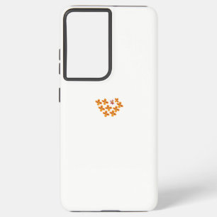 Decoratieve stijl, Dull Oranje, Cornell Red Samsung Galaxy Hoesje