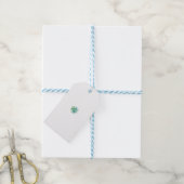 Decoratieve stijl, Mint Cream, Vormt blauw, Blauwg Cadeaulabel (Met Touw)