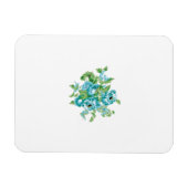 Decoratieve stijl, Mint Cream, Vormt blauw, Blauwg Magneet (Horizontaal)