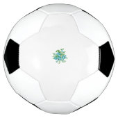 Decoratieve stijl, Mint Cream, Vormt blauw, Blauwg Voetbal (Gedraaid)