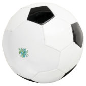 Decoratieve stijl, Mint Cream, Vormt blauw, Blauwg Voetbal (Drie kwart)