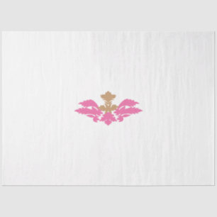 Decoratieve stijl, warm roze, Antiek messing Tissuepapier