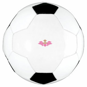 Decoratieve stijl, warm roze, Antiek messing Voetbal