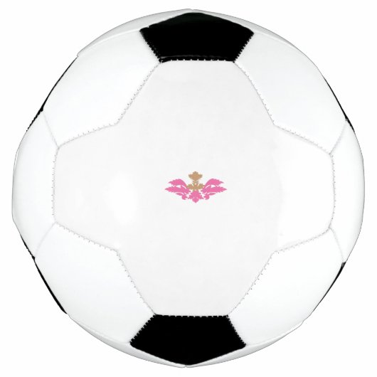 Decoratieve stijl, warm roze, Antiek messing Voetbal (Voorkant)