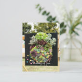 Decoratieve succulenten briefkaart (Staand voorkant)