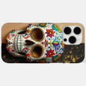Decoratieve suikerschedel Case-Mate iPhone case (Achterkant (horizontaal))