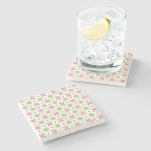 decoratieve symmetrische geometrische patroon onde stenen onderzetter