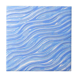 Decoratieve Tegel Elektrisch Blauw Stromend Water Tegeltje