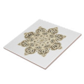 Decoratieve tegel Medallion tan tinten Tegeltje (Zijkant)