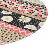 Decoratieve Tegels: Patchwork bloempatroon Snijplank (Hoek)