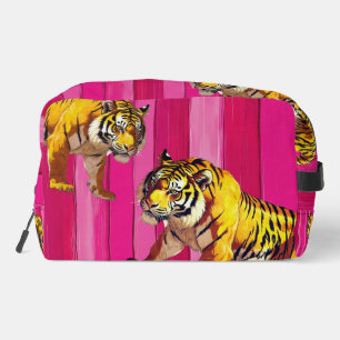Decoratieve tijger kleurrijke cosmetische tas