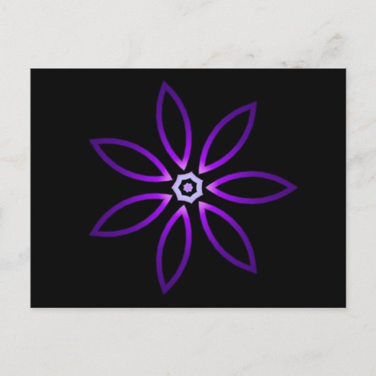 Decoratieve tweekleurige caleidoscoop briefkaart (Voorkant)