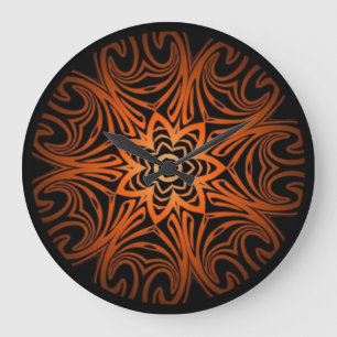 Decoratieve tweekleurige caleidoscoop grote klok