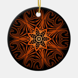 Decoratieve tweekleurige caleidoscoop keramisch ornament
