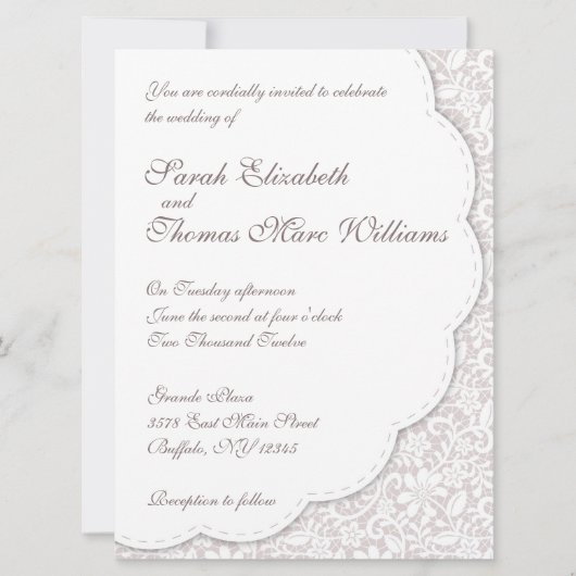 Decoratieve uitnodiging voor weddenschappen (Voorkant)