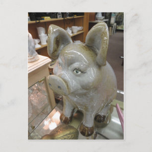 Decoratieve varkens briefkaart