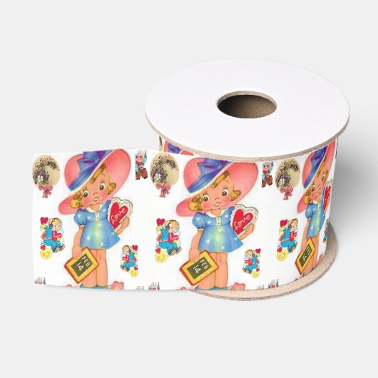 decoratieve vintage grosgrain lint (Spoel)