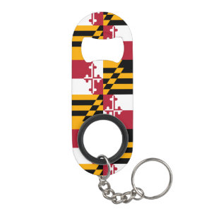 Decoratieve vlag van de deelstaat Maryland Mini Flessenopener
