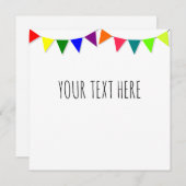 Decoratieve vlaggen kaart (Voorkant / Achterkant)