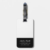 Decoratieve vlinder Brocade door Vision Studio Bagagelabel (Achterkant verticaal)