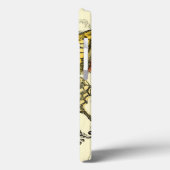 Decoratieve vlinder met wilde bloemen Case-Mate iPhone case (Achterkant / Links)