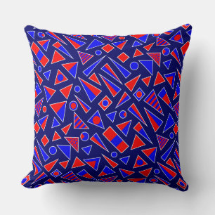 Decoratieve vormen - Diagonaal - Diepe marine Kussen