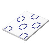 decoratieve vormen op wit notitieblok (Gedraaid)