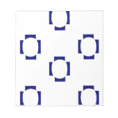 decoratieve vormen op wit notitieblok (Voorkant)