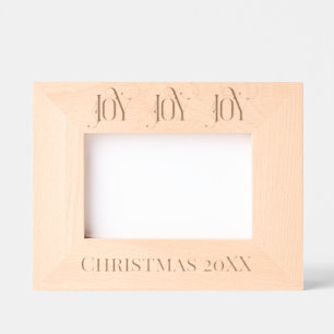 DECORATIEVE VREUGDE, GEDATEERDE KERSTFOTO GEGRAVEERDE LIJSTJES