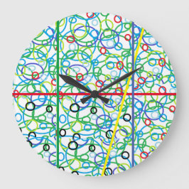 Decoratieve wandklok voor slaapkamer of badkamer grote klok