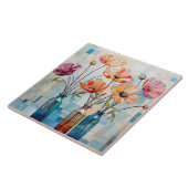 Decoratieve waterverf tegeltje (Zijkant)