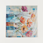 Decoratieve waterverf wandkleed (Voorkant (horizontaal))