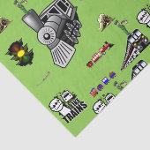 Decoratieve weefselpapiertreinen tissuepapier (Detail)