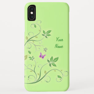 Decoratieve wervelingen met jouw naam iPhone XS max hoesje
