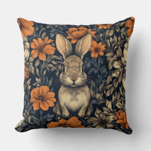 Decoratieve William Morris Konijn Worp Kussen
