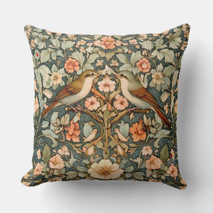 Decoratieve William Morris Vogels Worpkussen Kussen