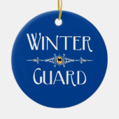 Decoratieve wintergarde keramisch ornament (Voorkant)