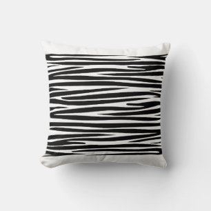 Decoratieve zebrastrepen, dierlijk afdrukpatroon kussen