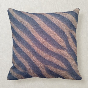 Decoratieve zebrastrips in zandfoto kussen