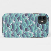 Decoratieve Zee Wave Background Case-Mate iPhone Case (Achterkant (horizontaal))