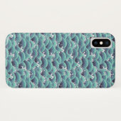 Decoratieve Zee Wave Background Case-Mate iPhone Case (Achterkant (horizontaal))