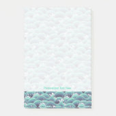 Decoratieve Zee Wave Background Post-it® Notes (Voorkant)