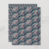 decoratieve Zeeen schildpad Briefkaart (Voorkant / Achterkant)